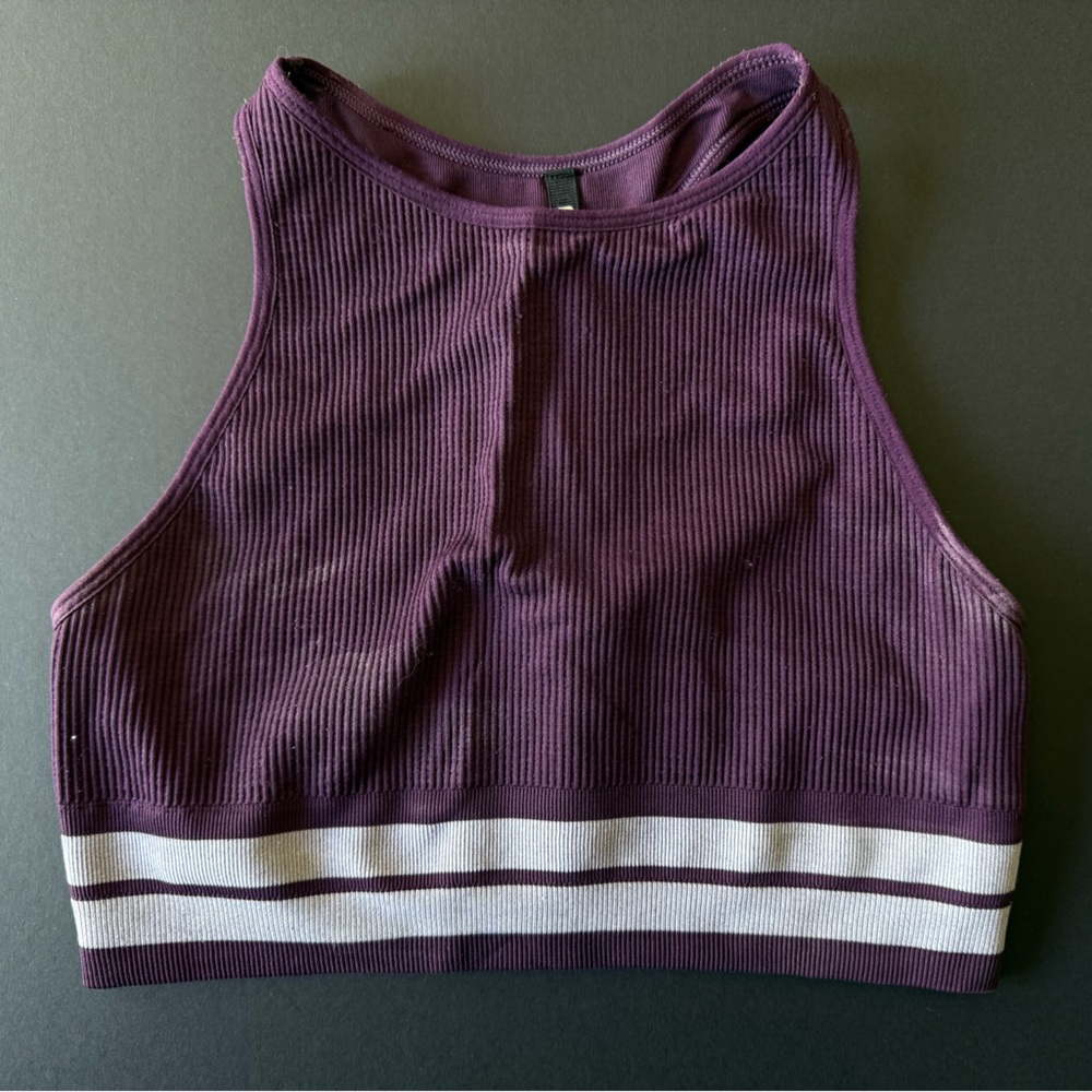 Spiritual Gangster Stripe Self Love Sports Bra – Size M/L